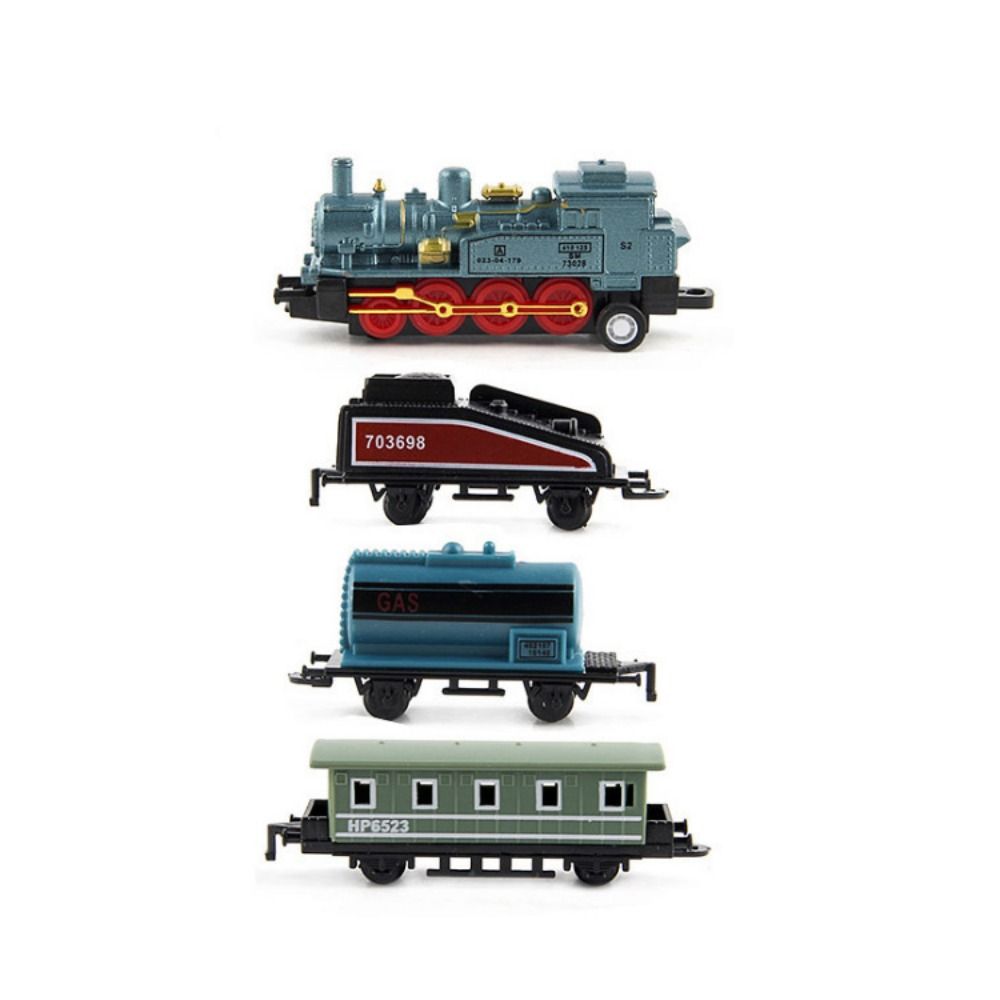 Pull-back Retro Steam Train Model Miniature Simulation Train Toy Pull Back Model Train Kids Toy