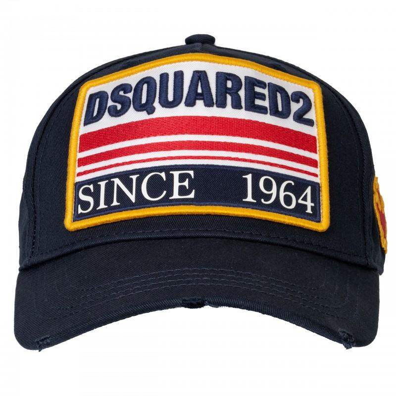 DSQUARED2 branded baseball cap navy blue