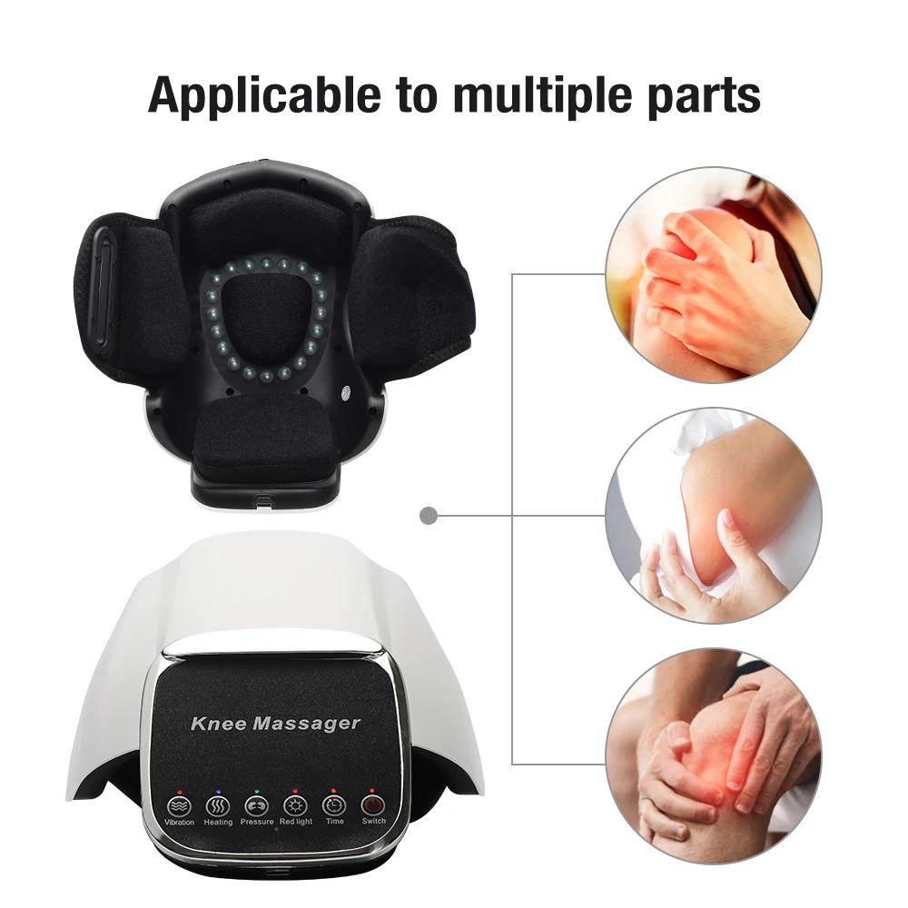 Electric Heating Knee Massager Vibrating Hot Compress Airbag Massage Red Light Joint Massage Rehabilitation Muscle Relief