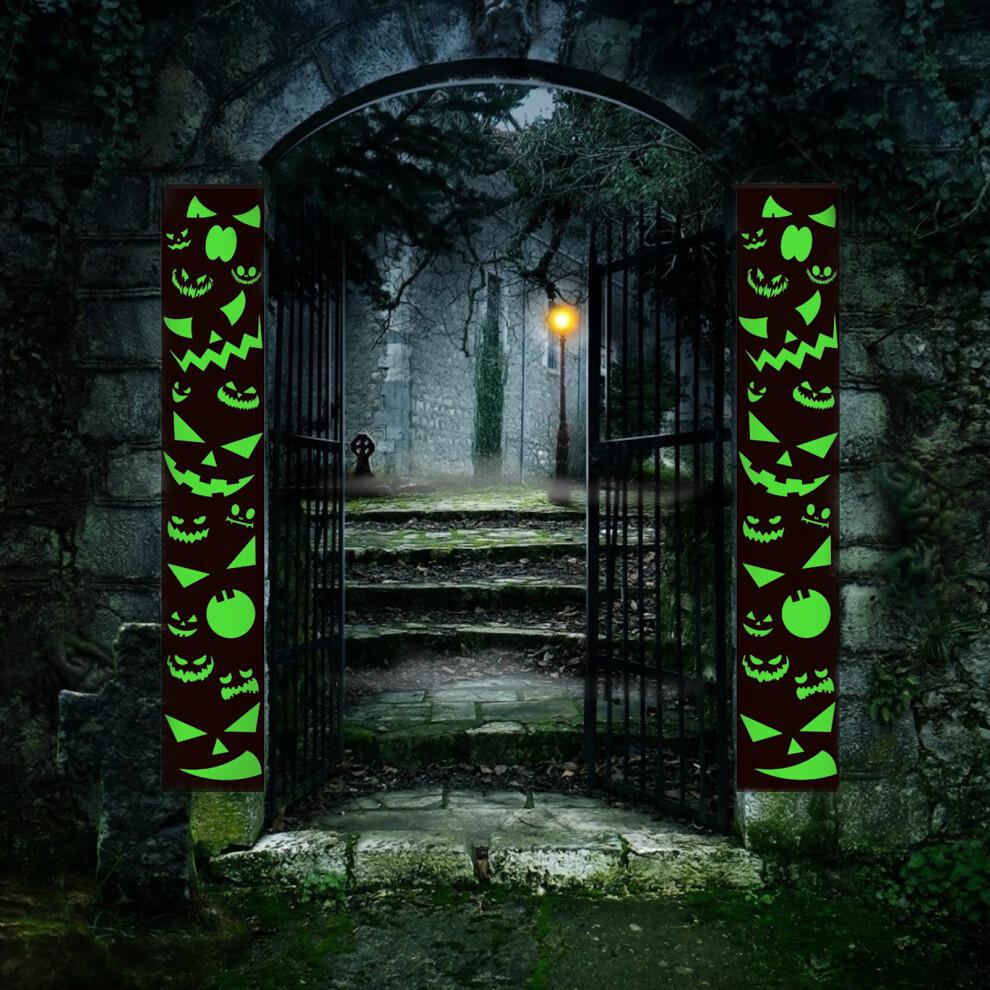 Glow-in-the-dark Wall Stickers for Halloween, Reusable PVC Window Decals for Spooky Skeleton Themed Decorations, Perfect for Nighttime Festivities, Su