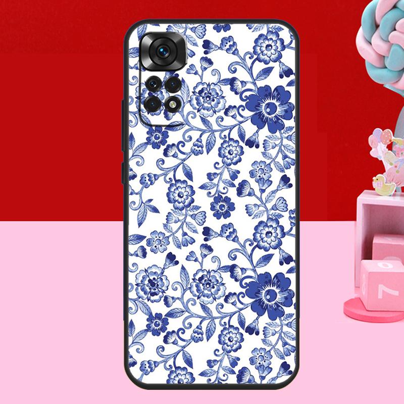 Blue and White Porcelain Case For Xiaomi Redmi Note 14 13 12 11 10 15 Pro Plus Redmi 15 C 10C 12C 13C 14C Soft Cover
