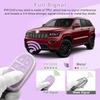 PIFOOG Key Fob Cover for Jeep Cherokee Grand Cherokee Compass Renegade Accessories Purple Bling Keychain 5 Button Car Keys Case Shell Full Covers