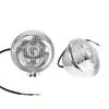 1 Pair Chrome Universal Motorcycle Fog Lights Headlight Lamp DC12V For Harley Touring Sportster XL 883 1200 72 48 Dyna Softail