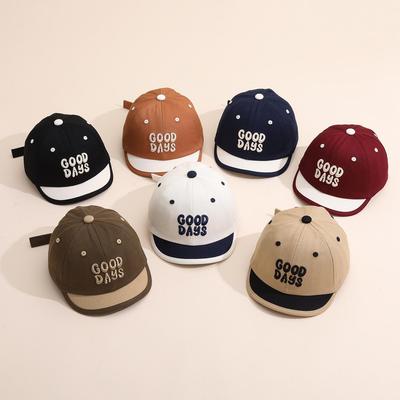 Children's Embroidered Baseball Cap for Spring/Summer - Sun Protection Duckbill Hat for Boys and Girls.