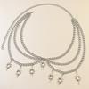 Punk Style Heart Pendant Body Chain With Multilayer Metal Design For Women Summer Fashion Accessories