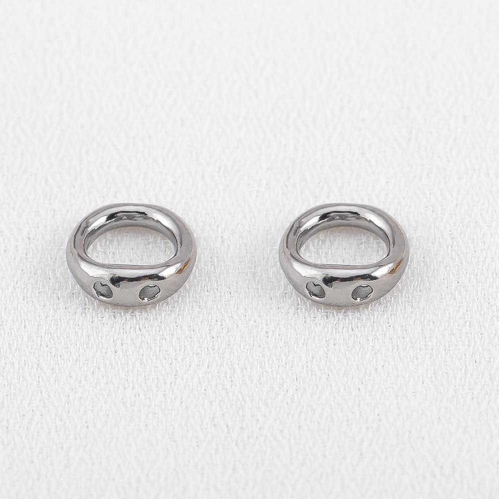 10pcs 20pcs PVD Stainless Steel Clasps Beading Supplies 5 6 8 Mm Necklace End Connectors Hooks Jewelry Bracelet Making No Fade
