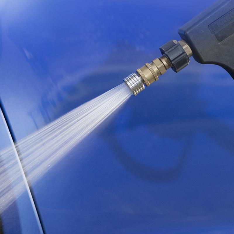Hochdruck-Waschwasserpistole Gartenbewässerung Duschwerkzeug Sprühdüse Adapter Edelstahl