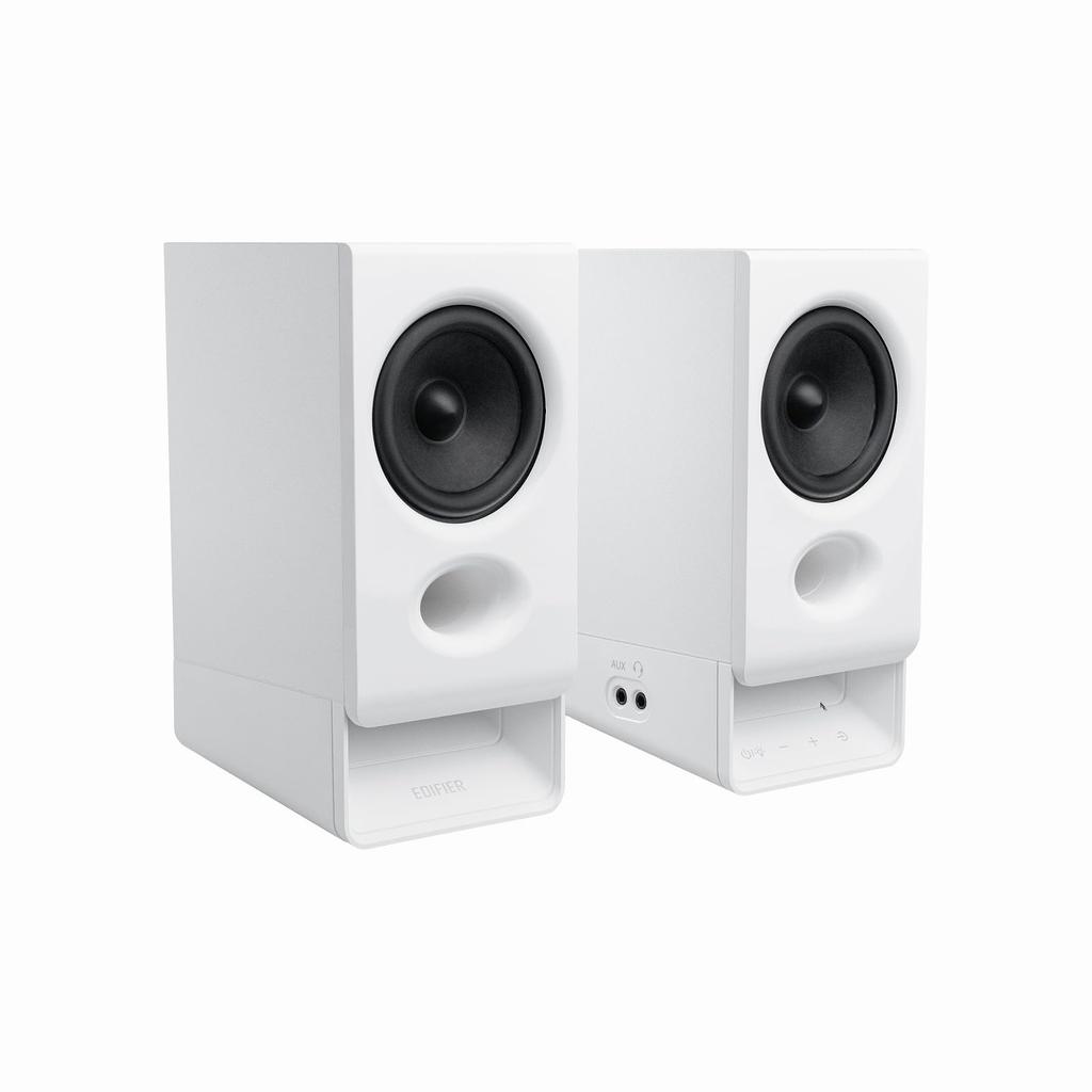 Edifier USB Powered Speaker with 3 Inputs 5W and Headphone Jack (USB, Bluetooth, AUX), Output, (R20BT, White) ED-R20BT-WH