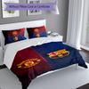 3pcs Football club logo Duvet Cover Set, Includes 1 Duvet Cover and 2 Pillowcases,Skin-Friendly&Comfortable Fabric,Suitable Bedding Sets