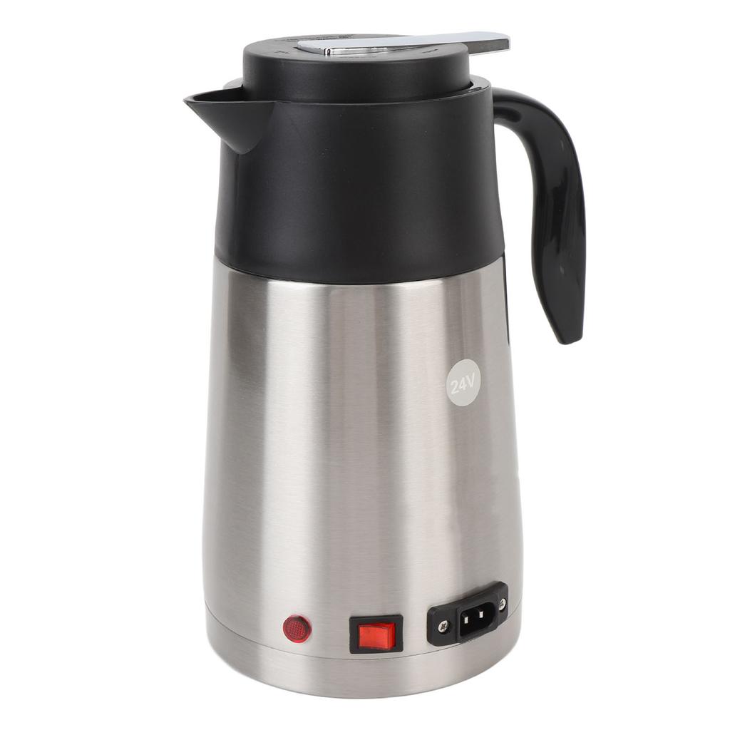 Auto Waterkoker 24V 200W Hoge Vermogen Waterverwarmer 1.3L Roestvrij Staal Draagbare Elektrische Koffie Melk Warmer Waterkoker voor