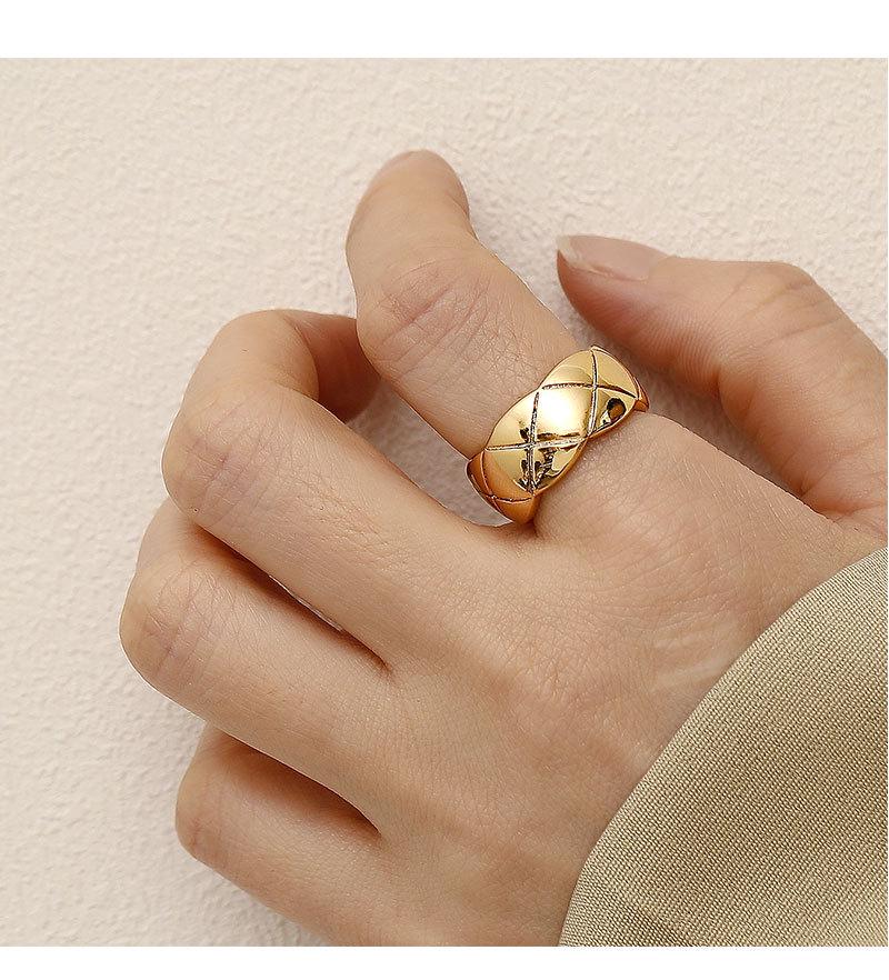 HYACINTH Korean Metal Scratch Index Finger Ring - Cold Style Fashion Temperament