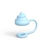 5Pcs Large Bore Silicone Straw Hat Cute Poop Pumpkin Design Dustproof Reusable 0.4 Inch Diameter Straw Hat