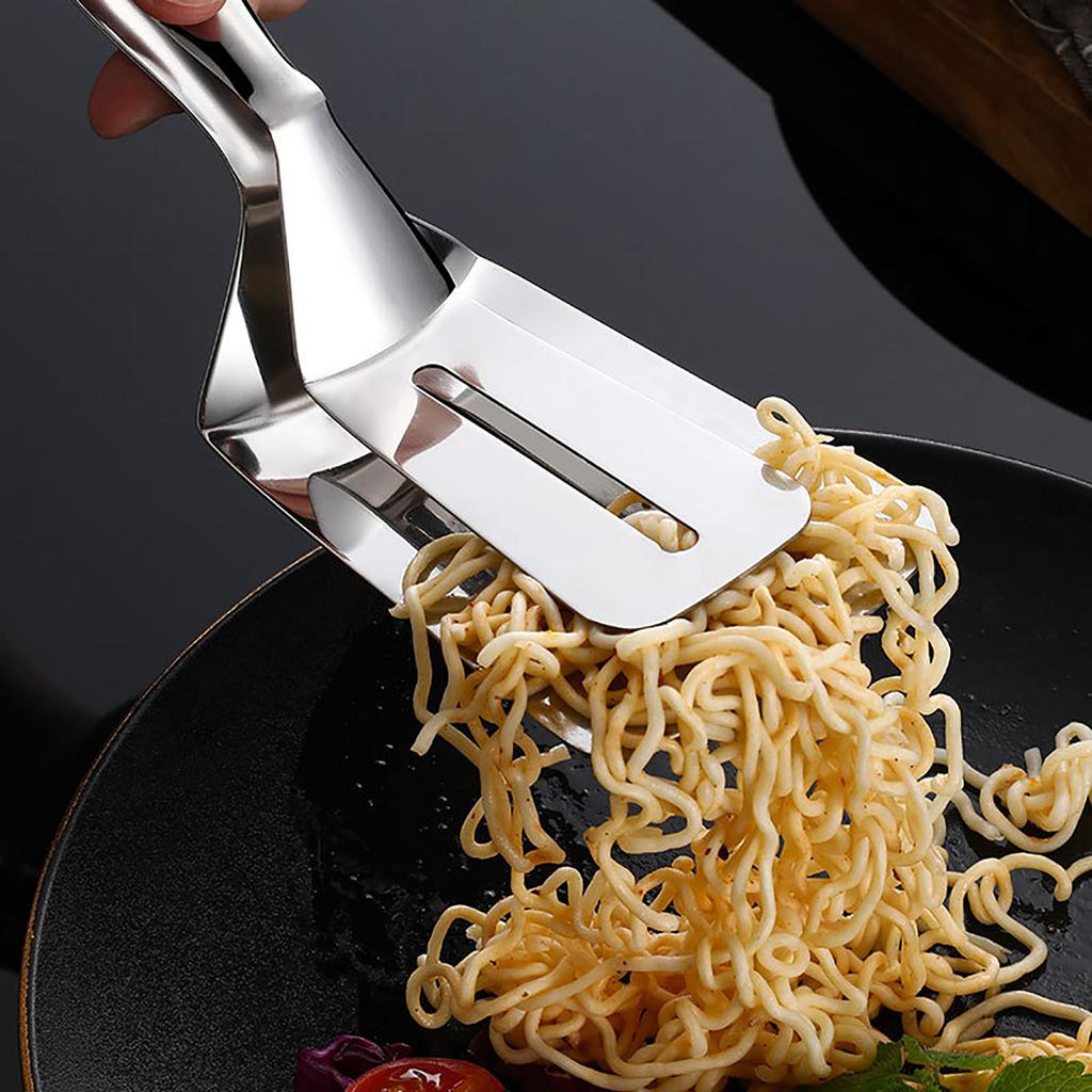 Multi-Function Stainless Steel Cooking Shovel Clip Kitchen Food Clamp Spatula Baking Tools Bread Clip