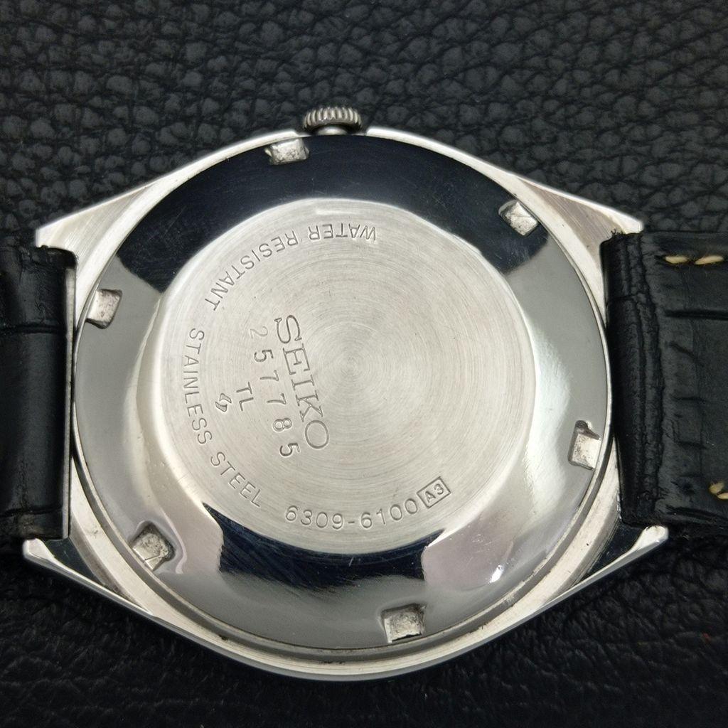 JAPAN VINTAGE SEIKO 5 AUTOMATIC 6309A MENS ARABIC GREEN DIAL WATCH a702529-1