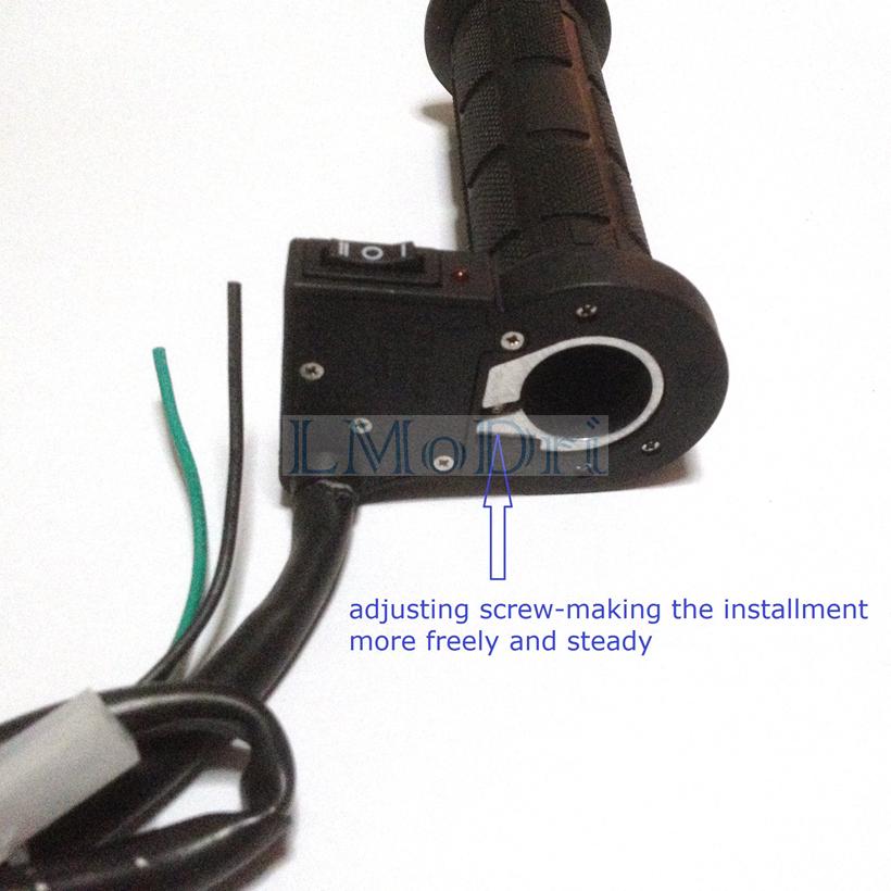 LMoDri Free Shipping Universal Motorcycle Handlebar Warmers ATV Electric Heating Grips 7/8" 22mm Hot Heated Molded Grip