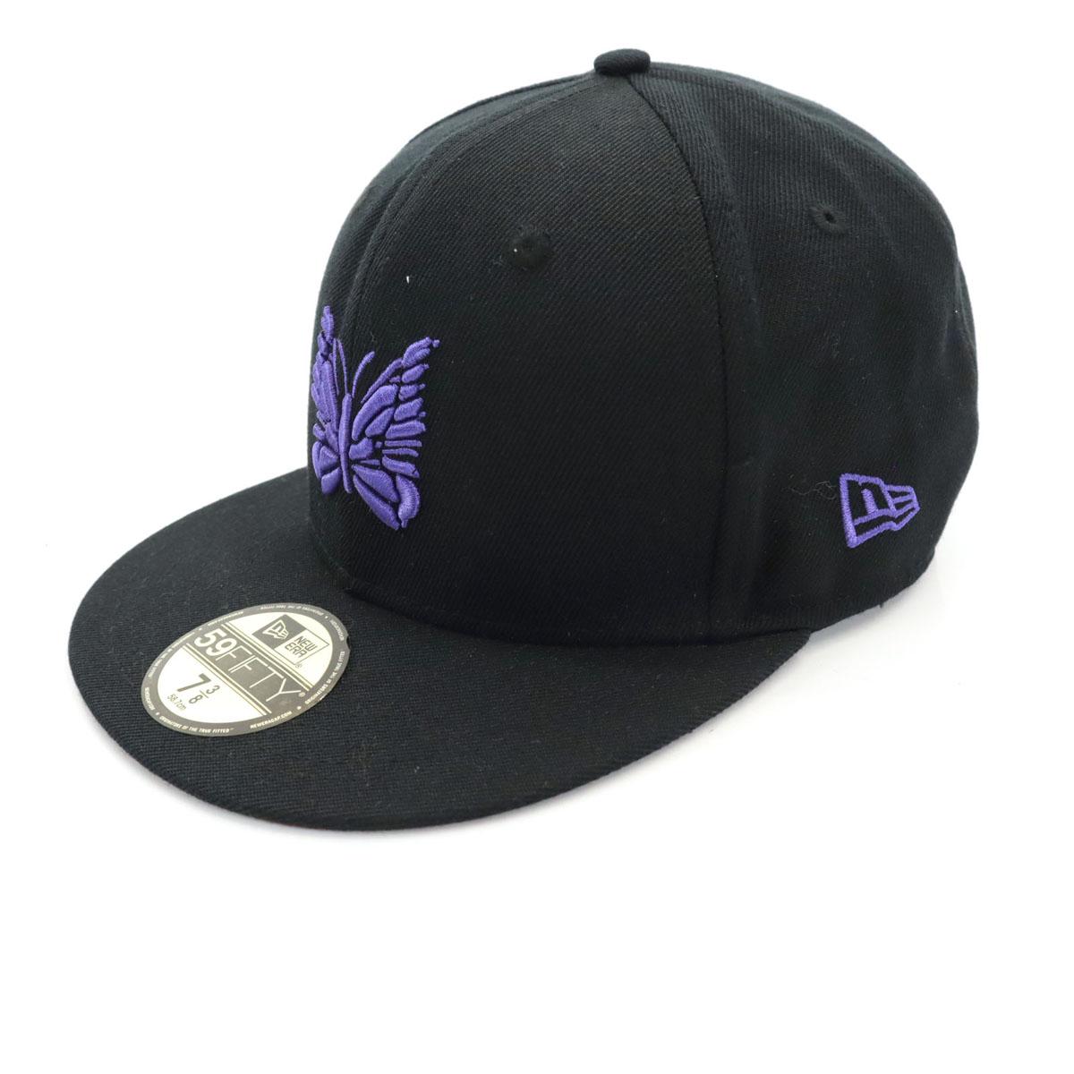 

Кепка NEW ERA NEEDLES коллаборация 59FIFTY 7 3/8 черная шляпа Мужская Б/У