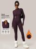 YEOREO Tuta Intera Manica Lunga con Zip in Pile Romper con Zip Pantaloni Sotto Body Bodycon Sexy Pezzo Unico Tessuto Spandex Top Elastici Flessibili Body