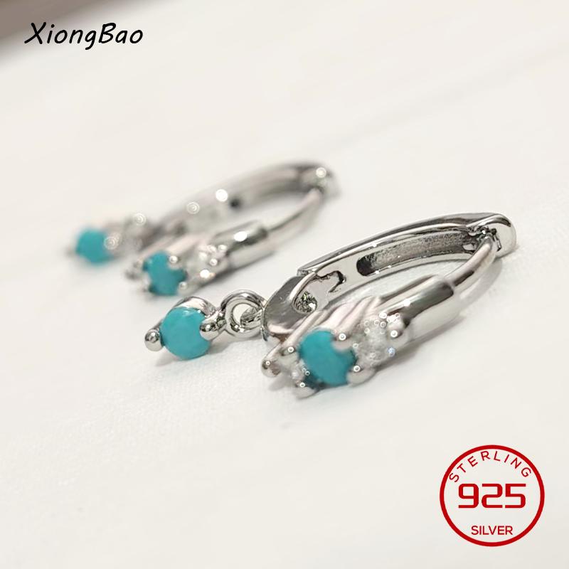 Luxury Shine Stamp 925 Sterling Silver Post Gold Plated Earrings Inlaid Boutique White Zircon Women Hook Drop Earrings Gift