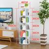 Estantería Giratoria Moderna Sencilla: Estantería Vertical de Pie, Ahorra Espacio, para Oficina o Hogar