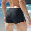 Swimwear JOCKMAIL Solid Color Men's Low-Rise Swim Shorts Flat Angle Drawstring Non-Slip with Convenient Zippered Pouch Trunsk