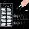 100Pcs Soft Gel False Nail Tips Short Square Coffin Almond Artificial Press On Fake Nails Extension Manicure Tools
