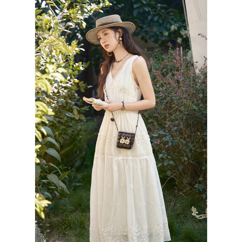 Elegant French Style Summer A-Line Dress S