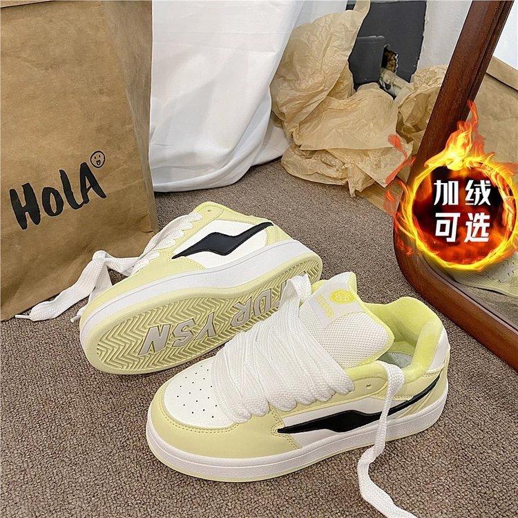 

бархатные хлопковые туфли на платформе в стиле ретро, женские туфли-хлеб, тренд 2024 года, зимняя новая универсальная теплая повседневная обувь для сноуборда 35