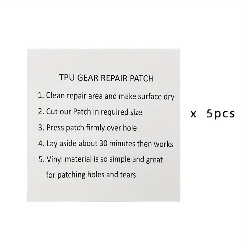 5/10Pcs Outdoor Tool Waterproof TPU Sticker Transparent Patch Repair Kit For Air Mattress, Swimming Ring, Tent, Canvas Canopy