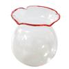 Fourcart Cute Handmade Glass Fish Bowl, 65mm, Red, Set of 6