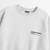 Seupeullaesikodeu Heavy Crew Neck Sweatshirt Melange White - Testosterone