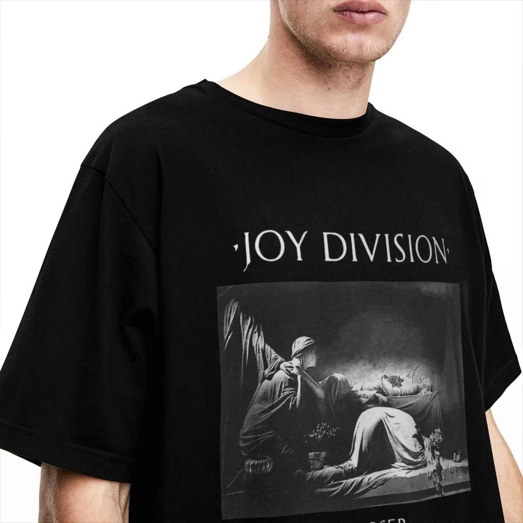 Herr Closer Joy Division T-shirt Musikband 100% Bomull Toppar Nyhet Kortärmad Rundhals T-shirts Presentidé T-shirts