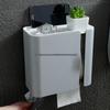 Wall-Mounted Waterproof Tissue Box & Toilet Paper Dispenser