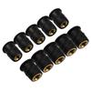 10pcs Motorcycle M4 M5 M6 Metric Rubber Windshield Windscreen Screws Bolts Nut Metric Rubber Well Nuts Fastener Screws