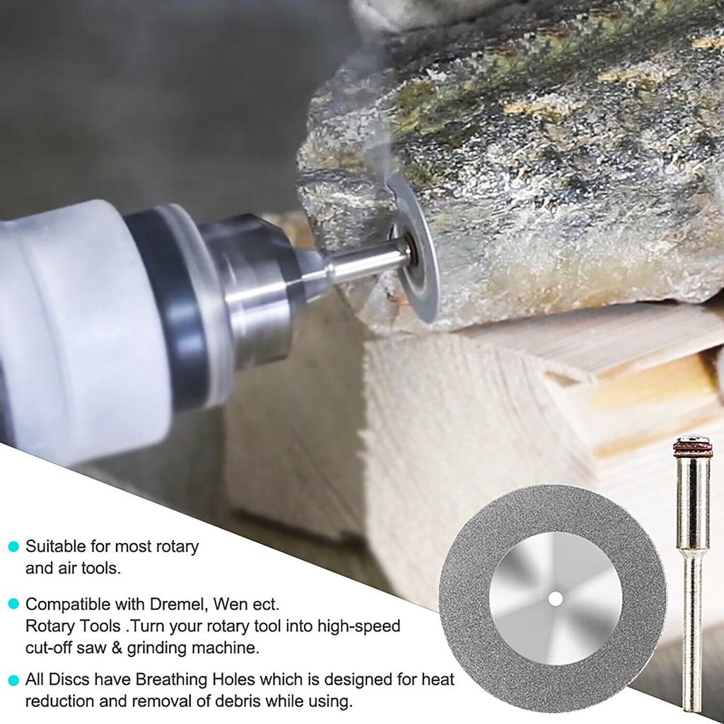 10 Diamond Cutting Wheels For Dremel Rotary Tool Die Grinder Metal Cut Off Disc