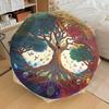 1pc Colorful Tree of Life Yin Yang Umbrella with Plastic Handle,Suitable for All Seasons Home Travel Outdoor UmbrellaDD273