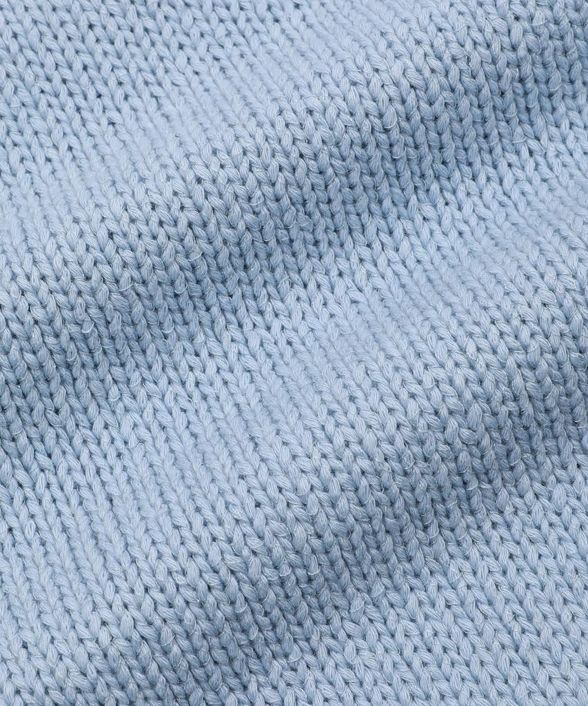 Geulleondeun Plump Short-Sleeve Knit Sweater (Light Blue)