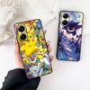 Eevees Gengars P-Pikachus Phone Case for Apple iPhone 12 13 Mini XS 11 Pro Max 7 8 Plus + XR 8+ X SE 2020 SE3 Protective Cover