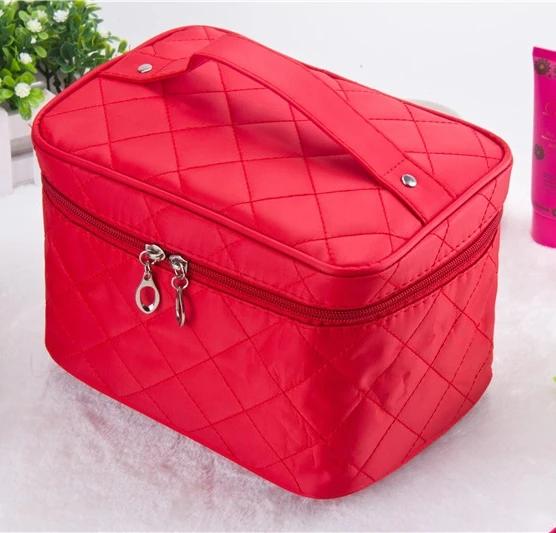 Cosmetic Box New Quilted Professional Cosmetic Bag Women's Large Capacity Storage Handbag Travel Toiletry Makeup Bag sac