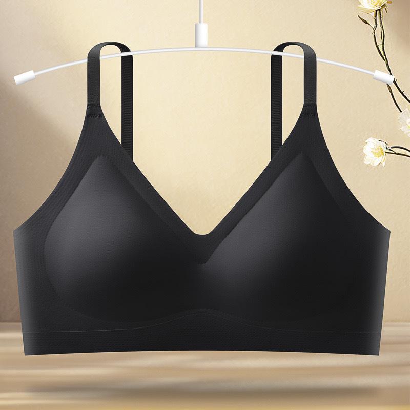 Seamless Wireless Sports Bra for Women - Jelly Strip Support, Anti-Sag, Beautiful Back