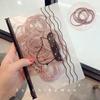 Korean Style Simple Elastic Hair Tie – Small, Thin High Elastic Band for Girls, Basic Hair Ring Headwear