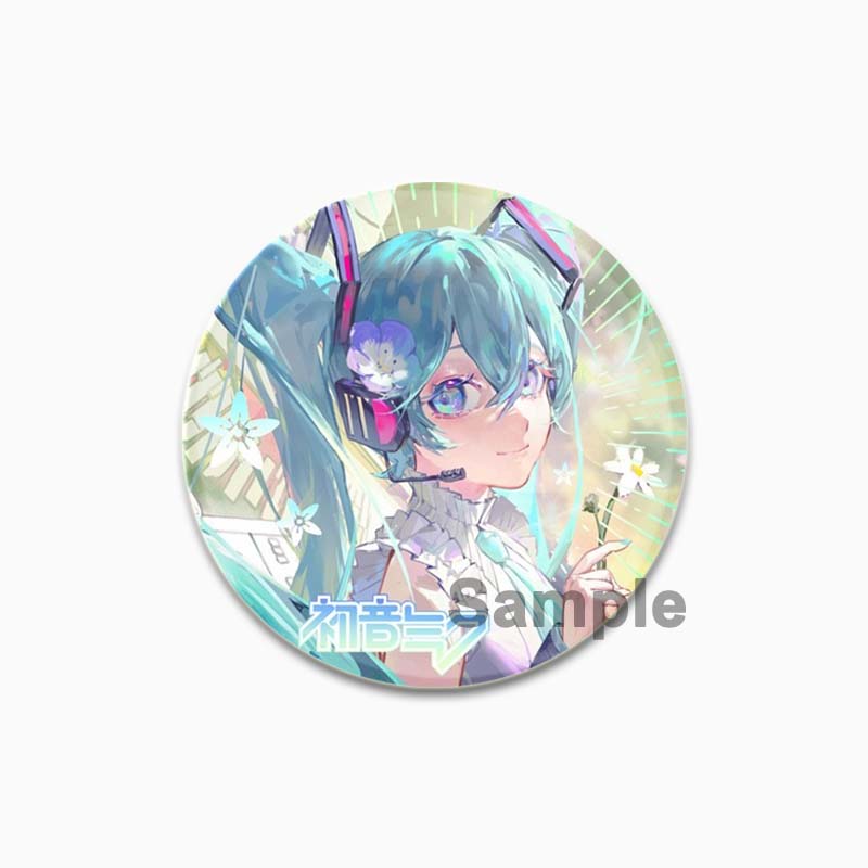 

32/44/58 мм Хацунэ Мику Брошь на рюкзаке Круглые броши ручной работы Милые булавки Аниме Значок Значки для одежды 44mm