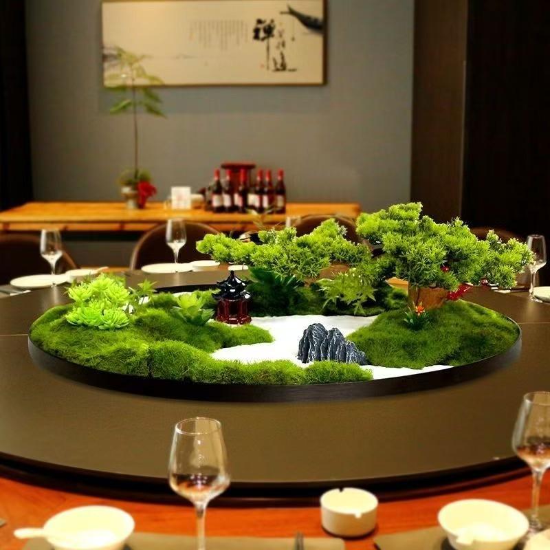 

New Chinese Round Table Centerpiece: Creative Artificial Floral Landscape Ornament