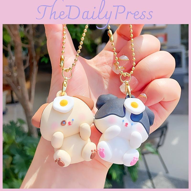 Panda Jinnew Raccoon Dog Cat Otter Magnetic Attraction Cartoon Keychain Pendant