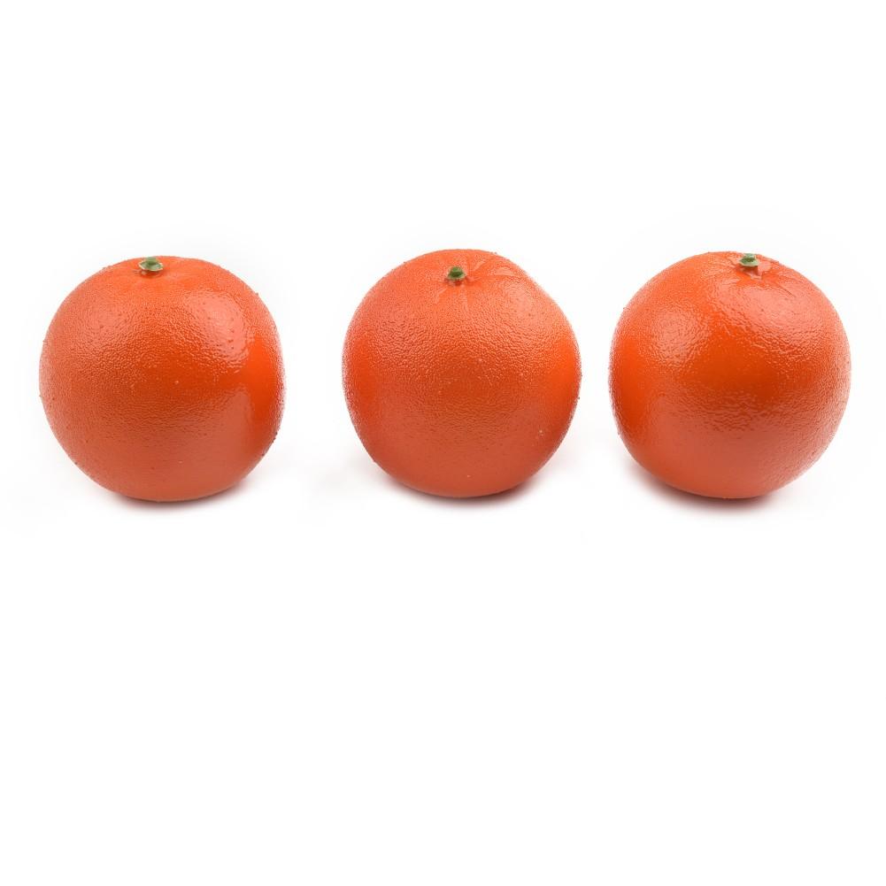 3pcs Artificial Oranges Realistic Decorative FRUIT For Display Decor Kitchen New