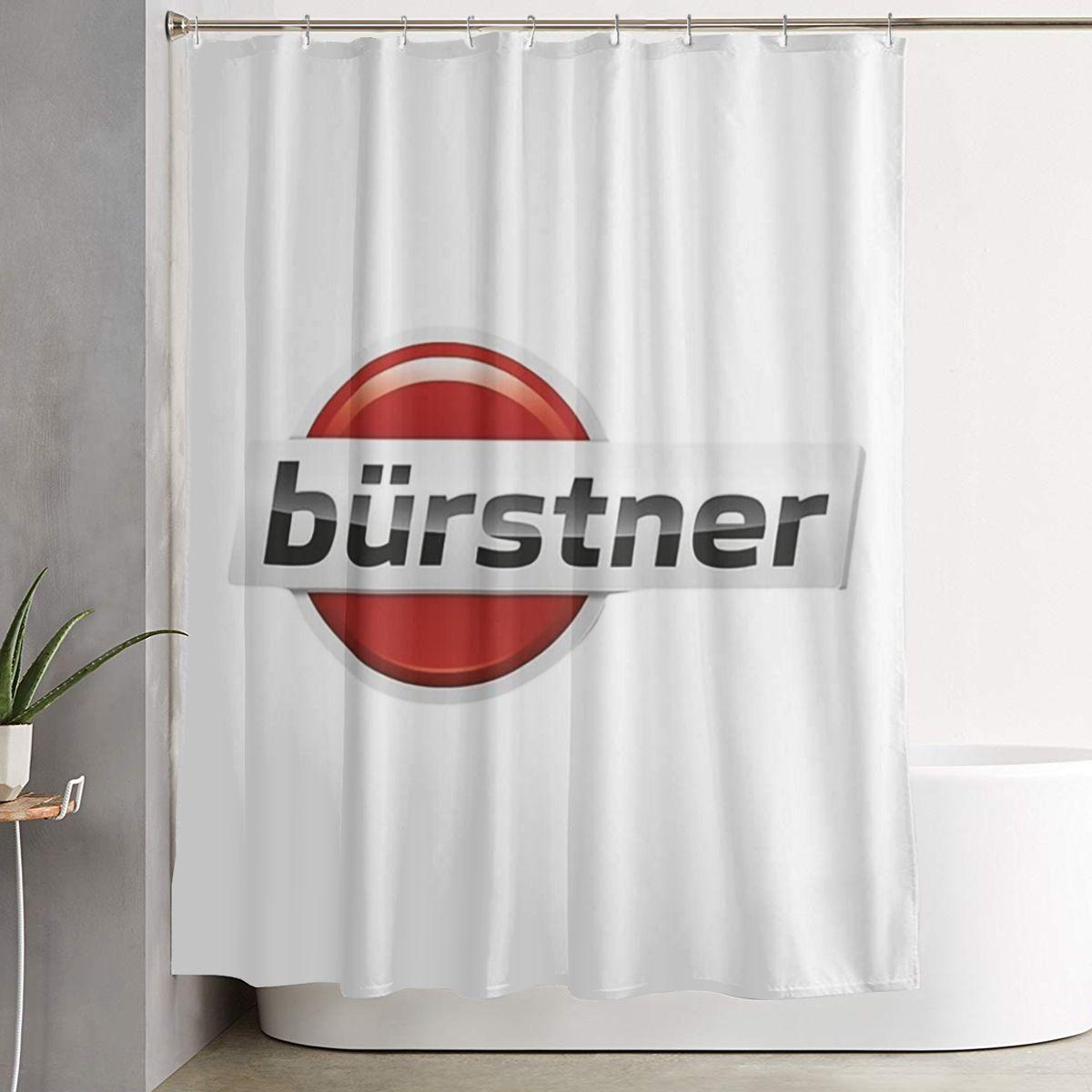 Helenal Burstner Caravan Shower Curtain Bathroom Polyester Waterproof Bath Curtains With Hooks
