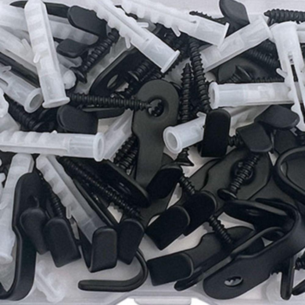 30pcs Mini Wall Hanging Hook Punching Installation Clothing Hook Hardware J-shaped Hook Shower Room