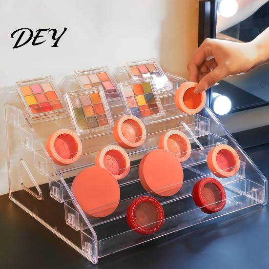 Nail Polish Organizer 5/7 Tier Acrylic Display Stand with Fences, Perfume Organizer, Removable Bracket for Home Makeup Multifunctional Clear