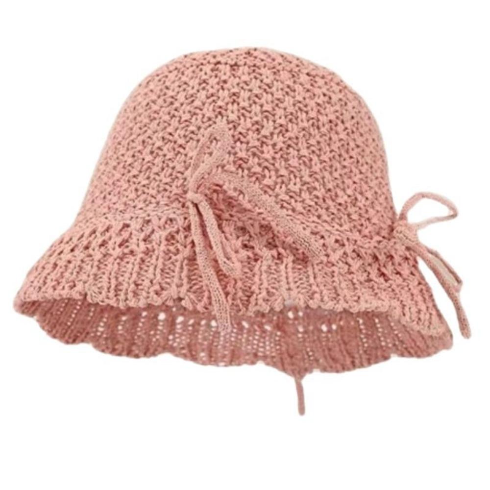 

Anti-Sun Bucket Hat Bow Fisherman Hat New Beach Hat Summer рожевий