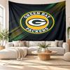 Green Bay Packers Wall Tapestry, Soft Fabric Wall Hanging, Decorative Backdrop For Bedroom Home Wall Art
