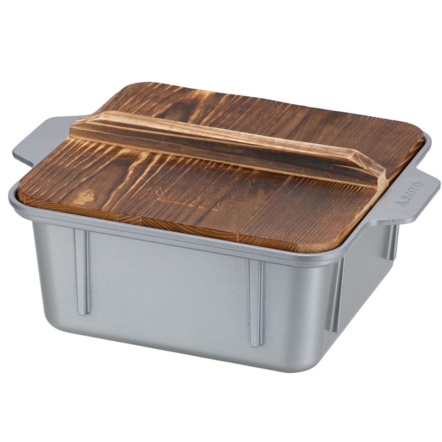 SOTO Kakomu Oden Nabe ST-3111 Dedicated Regulator Stove ST-310 ST-340 Divider Pot Rice Cooking (5 Go) Square Aluminum Die-Cast Made Camping Outdoor